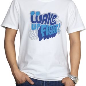 ÁO THUN NAM IN CHỮ Wake Up & Fight  TSDBN11-21