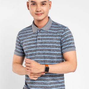 Áo thun nam Polo in sọc JONNY SON AP001