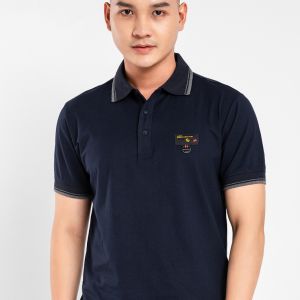 Áo thun nam Polo con dệt ngực JONNY SON ATM16