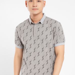 Áo thun nam Polo in tia chớp toàn thân JONNY SON PL94