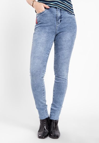 Quần jean nữ dài wash nhẹ JONNY SON AH002